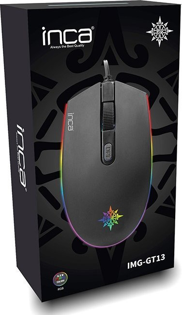 Maus gaming Inca IMG-GT13, 1200 DPI, RGB, USB, i zi