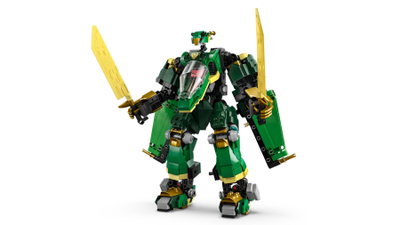 Set lodrash LEGO NINJAGO Lloyd's Jet Mech, 5 minifigura, shumëngjyrësh