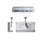 Hub USB Orico MH5PC, USB 3.2 10Gbps, me lexues SD TF, ngjyrë argjend