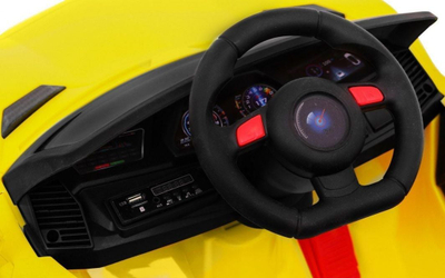 Makine elektrike për kalamaj Future Battery Car, me telekomandë, MP3 USB, e verdhë
