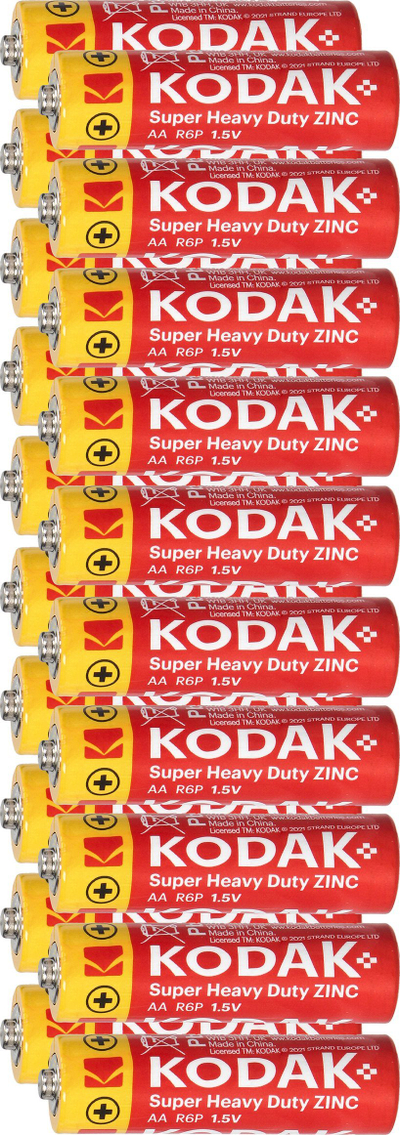 Bateri AA Kodak R6P, 1.5V, Heavy Duty Zink, 20 copë