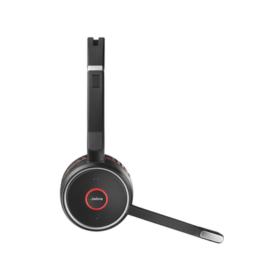 Kufje pa tela Jabra Evolve 75+ UC, Bluetooth, me anulim zhurme, të zeza
