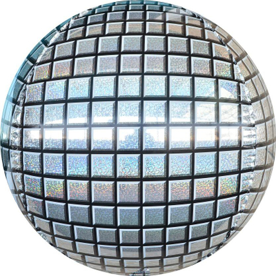 Balonë folie ALBI Disco Sphere, 40 cm, argjendtë