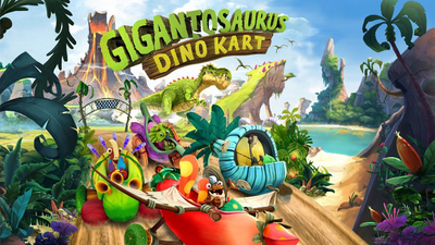 Lojë PS5 Gigantosaurus Dino Kart, garë me kart, për kalamaj