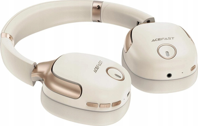 Kufje Bluetooth AceFast H2, ANC, Bluetooth 5.3, të bardha