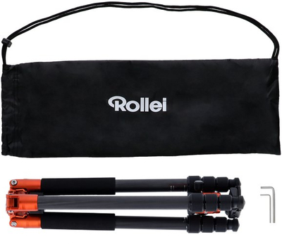 Фотографски статив Rollei C5i Carbon, карбон, 3 секции, портокалов
