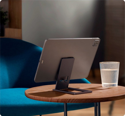 Mbajtëse tavoline Baseus Foldable Metal Desktop Holder, metal, paloset, gri e errët