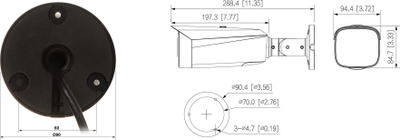 IP камера Dahua IPC-HFW3849T1-AS-PV-0360B, 4K UHD, TiOC Full Color, црна