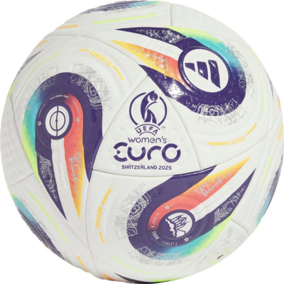 Top futbolli adidas Euro25 Pro JH1261, nr. 5, FIFA Quality Pro, i bardhë me lejla