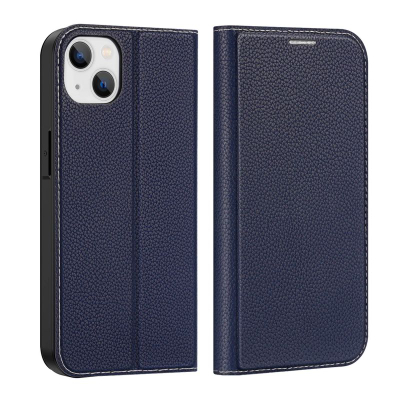 Këllëf telefoni Dux Ducis Skin X2 për iPhone 14 Plus, tip libër, me kapak me magnet, blu