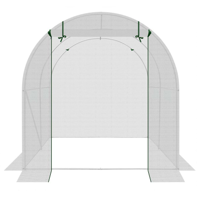 Serë tunel Saska Garden Greenhouse, 200x200x200 cm, PE e përforcuar, e bardhë