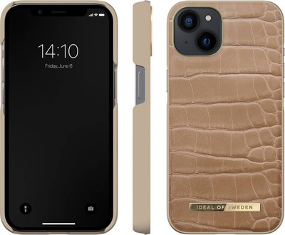 Mbrojtëse telefoni Ideal Of Sweden Atelier Case, për iPhone 13, teksturë krokodili, bezhë Camel Croco