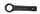 Çelës goditës unazor Forcekraft FK-79332, 32mm, çelik, i zi