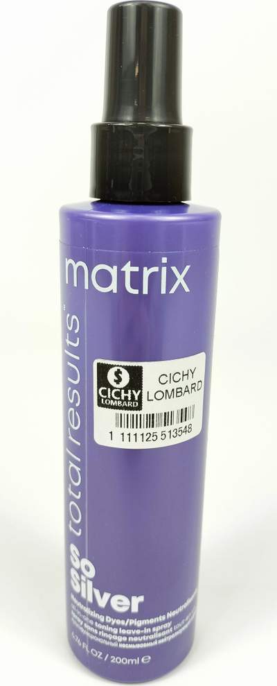 Spray për flokë Matrix So Silver, për me heq tonin e verdhë, 200 ml