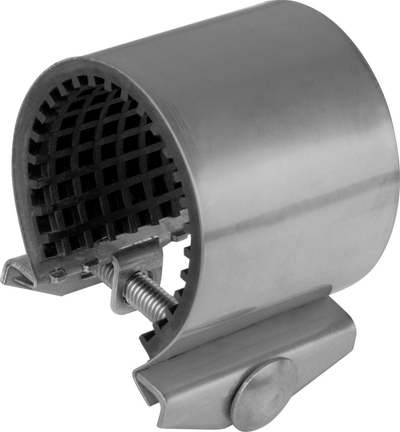 Shirit mbyllës Gebo çelik inox, 60mm i gjatë, për tuba uji, argjendtë
