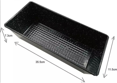 Tepsi për bukë Kinghoff KH-1773, 35.5cm, veshje graniti, gri