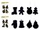 Set dekorimesh varëse për Krishtlindje Scratch, 4 copë, 11x19cm, shumëngjyrëshe