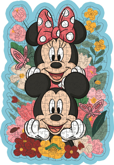 Puzzle druri Ravensburger Disney Mickey &amp; Minnie Mouse, 300 copa, për mosha 12+