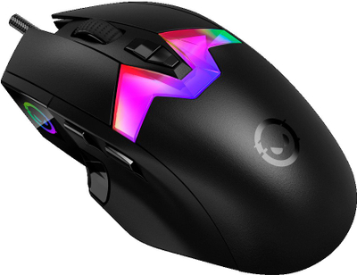 Mаус гејминг Lorgar MSP80, 8000 Hz, сензор PixArt PAW3395, црн
