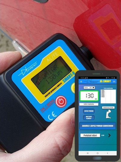 Matës trashësie boje Prodig GL-SMART-8, profesional, për automjete