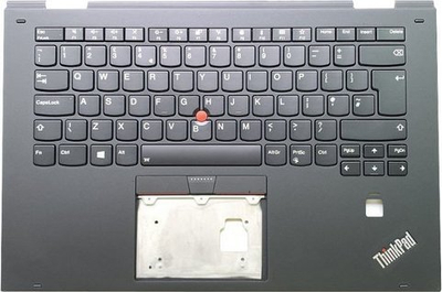 C cover Lenovo 01HY827, pjesë për ndërrim për notebook, e zezë