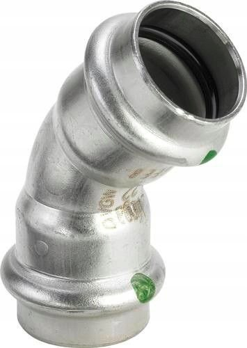 Лак нерѓосувачки челик Viega Sanpress 2326, 18mm, 45°, челик инокс