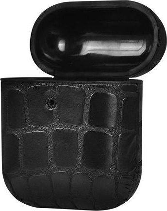 Mbështjellës për AirPods TerraTec AirBox Stone Pattern, mbrojtës, i zi