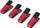 Kapëse kuzhine KitchenAid, set 4 copë, 8.6 cm, e kuqe Empire Red