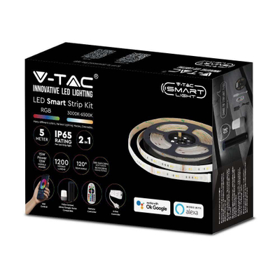 Shirit LED 90leds13W RGB + WW + CW, Wi-Fi TUYA Smart, i bardhë
