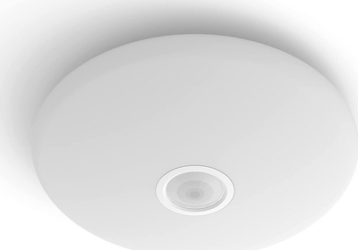 Plafonierë LED Philips Mauve me sensor lëvizje, e bardhë