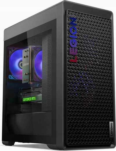 Kompjuter Lenovo Legion T5 për tavolinë, Intel Core i7 14700KF, 32GB RAM, 1TB SSD, RTX 4060 Ti, i zi