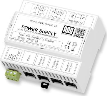 Furnizim energjie video ACO PS45-15-PRO-13, 15V, 3A, gri