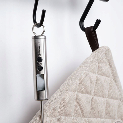 Termometër kuzhine digjital NAVA Acer, me sondë, çelik inox, argjendtë