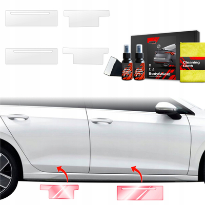 Folie mbrojtëse pragjesh GRIZZ BodyShield, 4in1, Volkswagen Golf 8 Hatchback 2024-2026, transparente