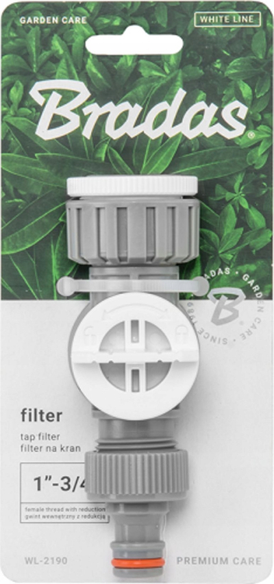 Filtër rubineti White Line P06756, fileto 1" femër me reduktim 3/4", i bardhë