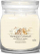 Qiri aromatik Yankee Candle Signature Soft Wool & Amber, 368g, me dy fitila, krem