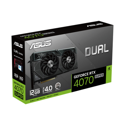 Kartë grafike ASUS Dual NVIDIA GeForce RTX 4070 SUPER, 12 GB GDDR6X