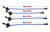 Kabllo ndezjeje PowerTEC për Subaru Impreza STi Turbo EJ20 2.0 16V 97-00, sportive, të kuqe