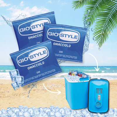 Element ftohës me xhel GioStyle Ghiacciolo Soft 200g, i ripërdorshëm, blu