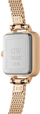 Orë dore për goca Daniel Wellington Micro Quadro Mini Melrose Champagne DW00100651, e artë
