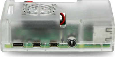 Заштитна кутија JustPi Enclosure за Raspberry Pi 4B, со вентилатор, црна
