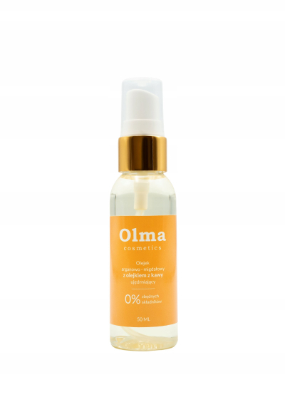 Vaj trupi OLMA COSMETICS Argan, bajame edhe kafe, forcues, 50ml