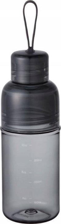 Shishe uji Kinto Workout Smoke, 480ml, plastike, gri e errët