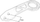 Grep tërheqës i pasëm MTuning_F Rear Tow Hook, aliazh alumini, universal, blu
