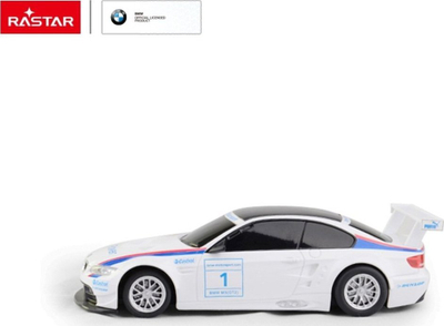 Makina me telekomandë BMW M3 GT2, shkalla 1:24, e bardhë