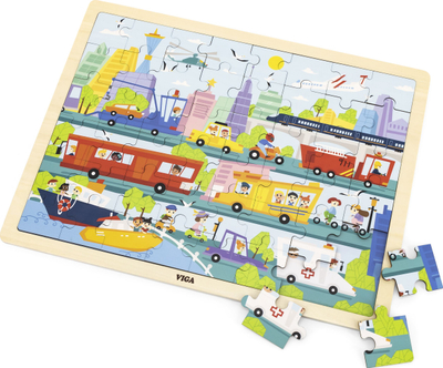 Puzzle druri Viga 44582, 48 pjesë, transport në qytet