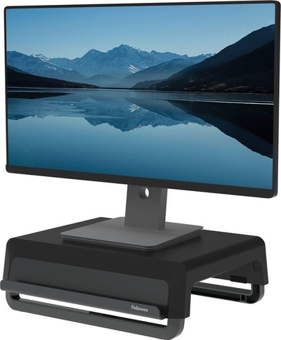 Mbajtëse monitori Fellowes Breyta, 3 nivele lartësie, menaxhim kabllosh, gri