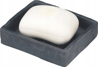 Mbajtëse sapuni Wenko Slate Rock, polyresin, gri si gur