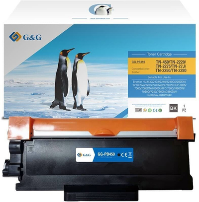 Toner G&amp;G Brother TN2220 TN2010, 2600 страници, црн