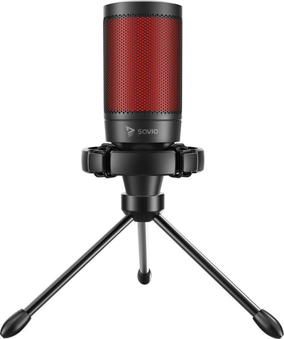Mikrofon gaming Savio Sonar Pro, kardioid, USB, i zi
